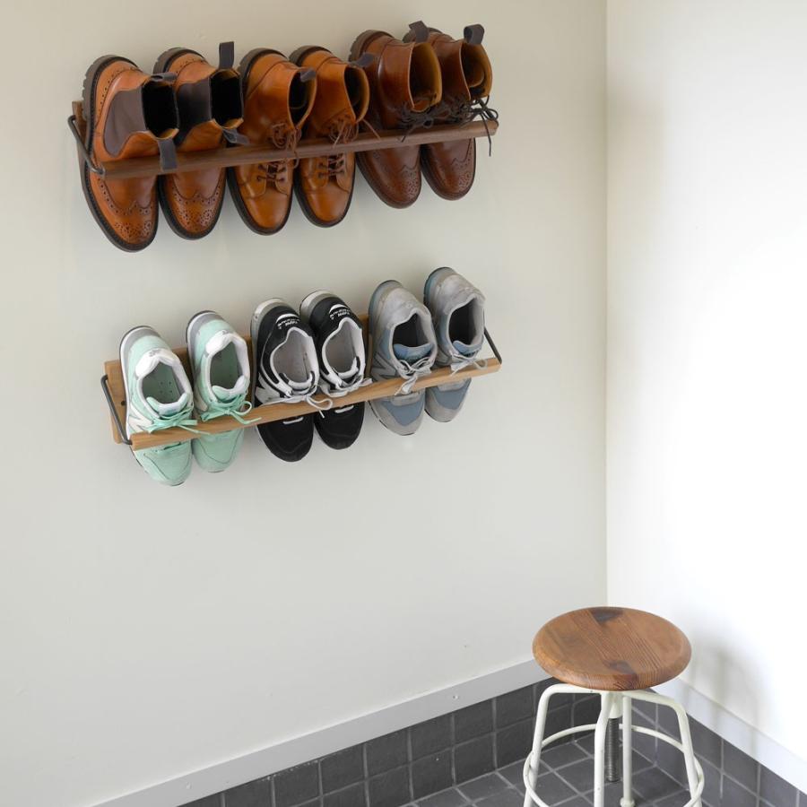 Sneaker wall スニーカーウォール ： SW-680TM タモ無垢材（約3足収納