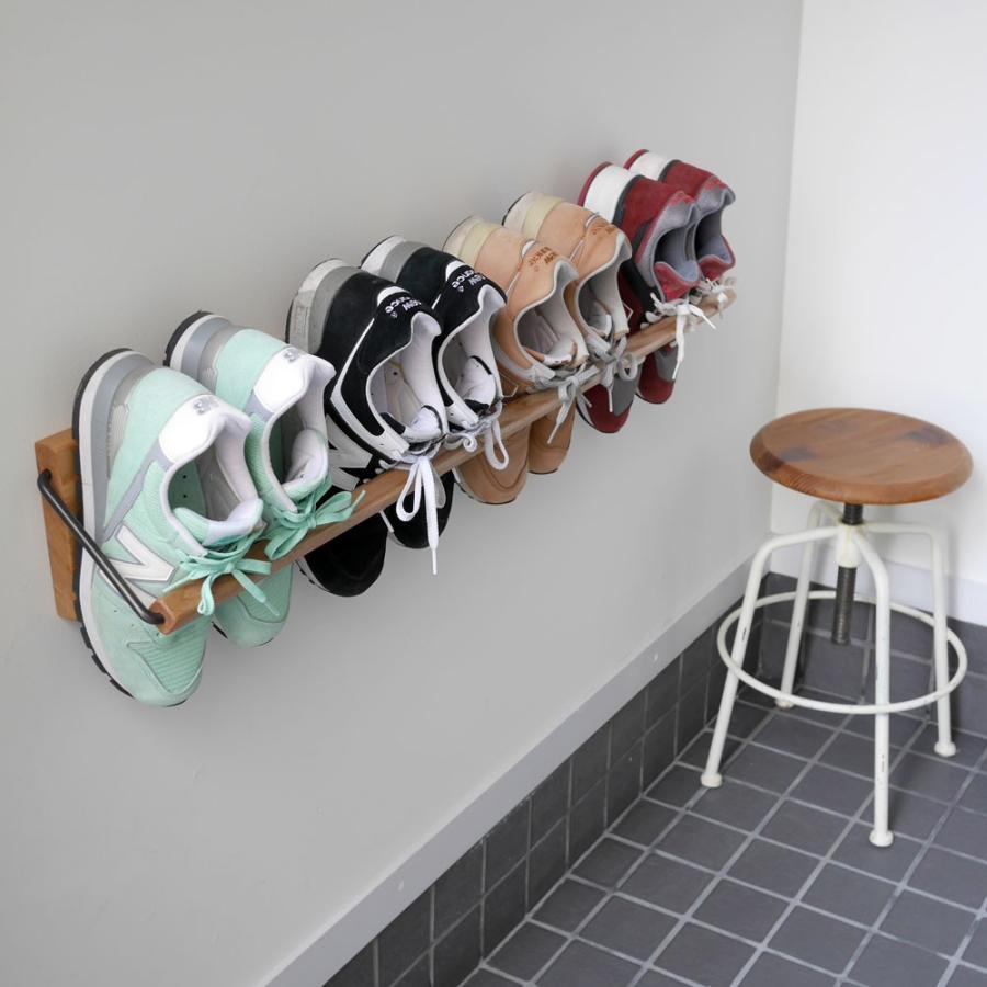 Sneaker wall スニーカーウォール ： SW-900TM タモ無垢材（約4足収納