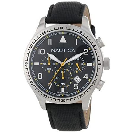 最新最全の ノーティカ Nautica Unisex N16577G BFD 105 Stainless Steel Chronograph Watch 腕時計