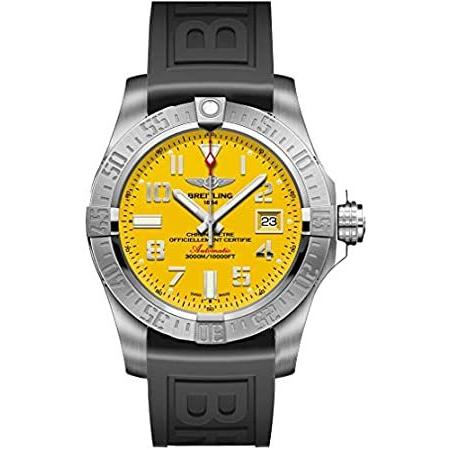 大人気新作  BreitlingアベンジャーIIシーウルフ黄色ダイヤルメンズ時計a1733110 / i519 – 152s 腕時計