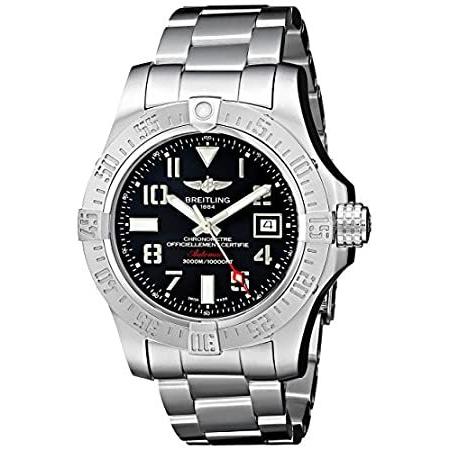 【レビューで送料無料】 Breitling Men 's bta1733110-f563ss Avenger II Seawolfアナログディスプレイスイス自動シルバー腕時計 腕時計
