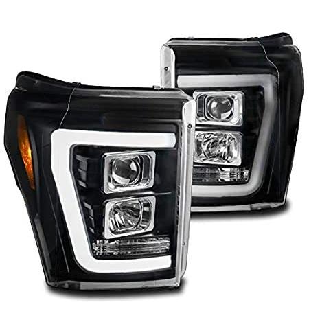 ZMAUTOPARTS LED DRL Black Projector Headlights Headlamps For 2011-2016 Fordのサムネイル