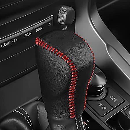 内装用品 搬入設置サービス付 Great Luck 本革自動ギアシフトノブカバープロテクタートリム 車のインテリアアクセサリー レッドステッチ レクサスes 300h 350 Gs Xv27en7jgx Www Drsipatwari Com