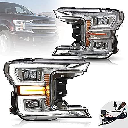 VLAND LED Sequential Headlights for Ford F150 13th Gen Pickup 2018 2019 202 ヘッドライト