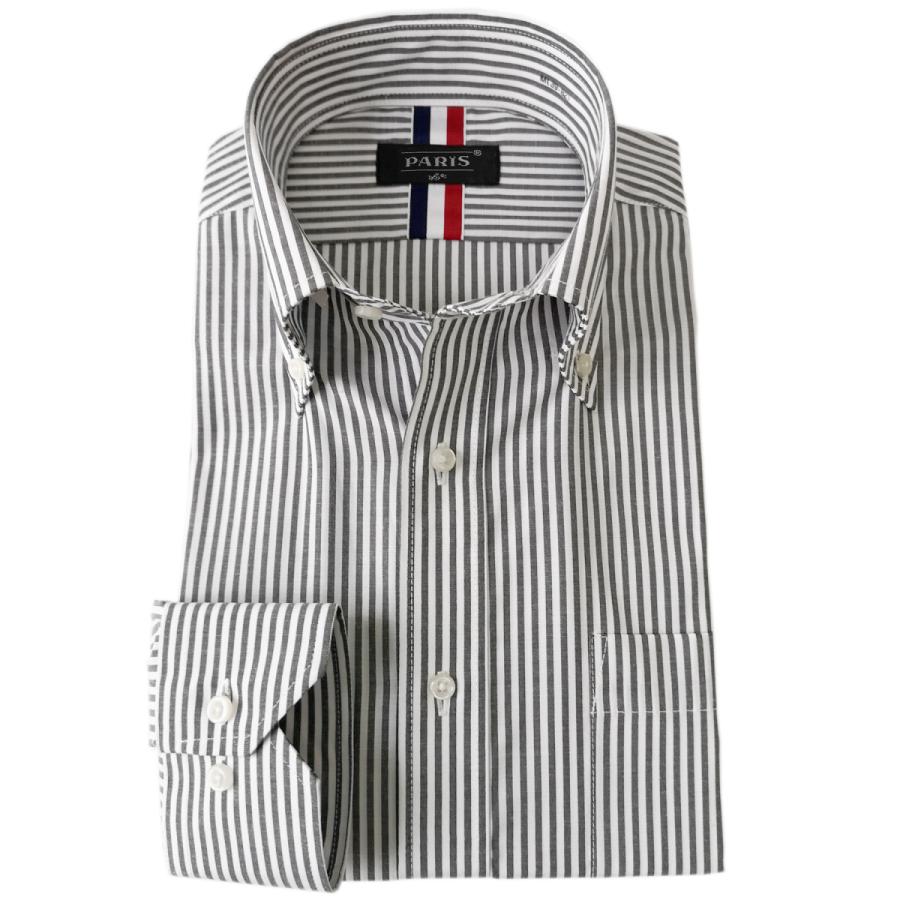 ワイシャツ メンズ 長袖 形態安定 Yシャツ ボタンダウン カッターシャツ K 父の日 正規取扱店