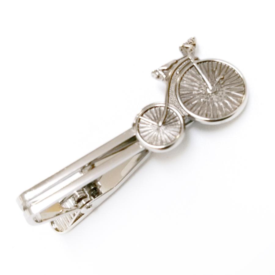 ネクタイピン 日本製 おしゃれ おもしろ 自転車 メッキ タイピン プレゼント 父の日 超歓迎
