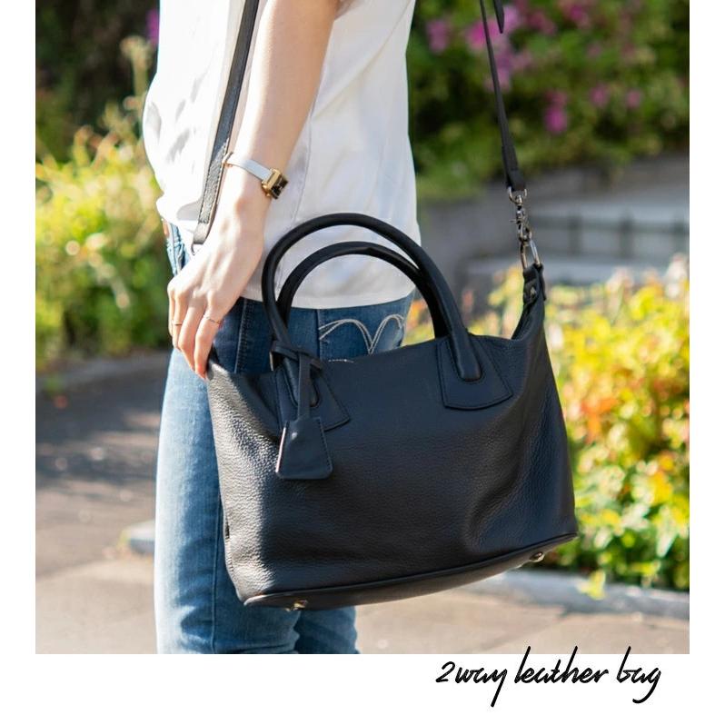 本革 トートバッグ レディース 2WAY ショルダーバッグ 斜め掛け 小さめ