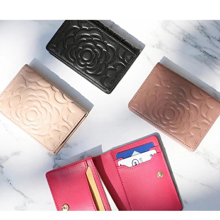 カードケース 大容量 レディース 名刺入れ 本革 ラム革 レザー カード