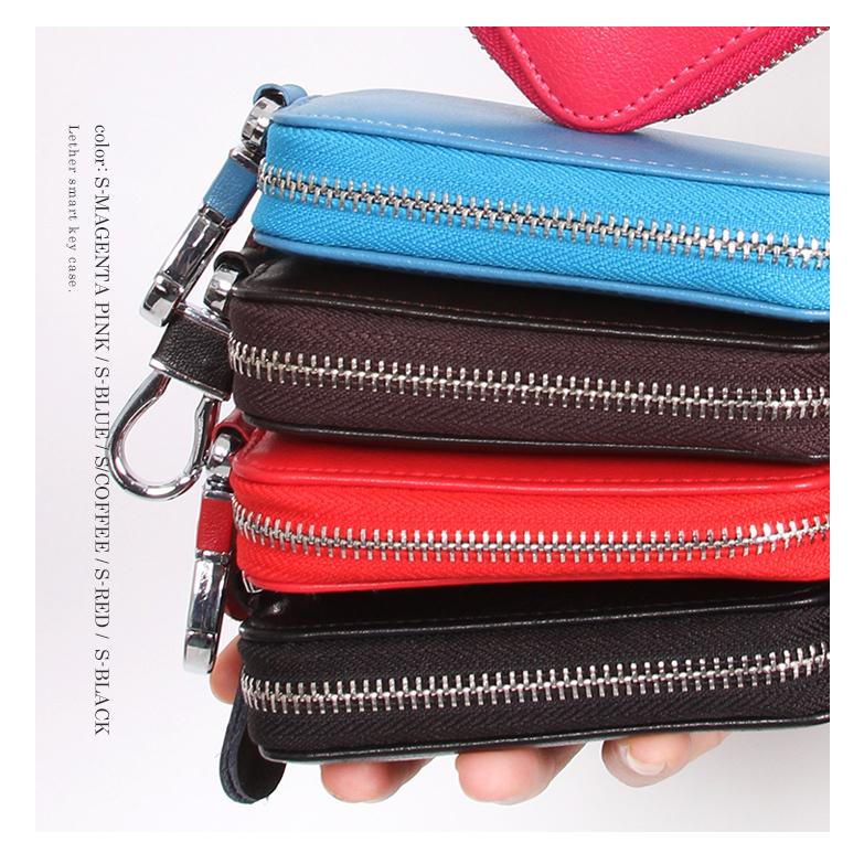 キーケース スマートキー レディース 本革 ケース カード収納 スマートキーケース 革 キーホルダー メンズ 多機能ケース Key 6連 キーリング レザー おしゃれ 9092 スタイルオングローバル 通販 Yahoo ショッピング