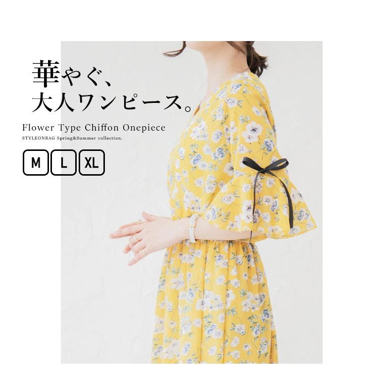 ワンピース レディース ロングワンピース 半袖 夏ワンピ ミディ丈 花柄 フレア スカート レトロ カジュアル Aライン きれいめ フラワープリント 森ガール 春夏 Bh 469 スタイルオングローバル 通販 Yahoo ショッピング