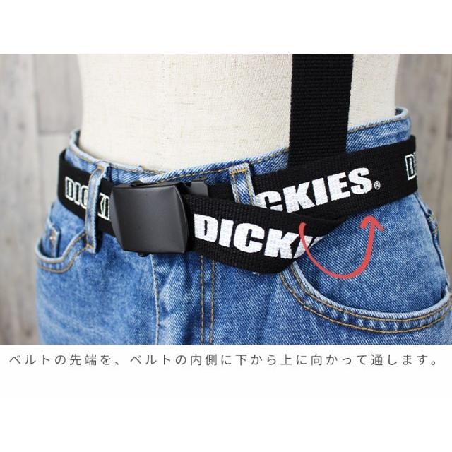 Dickies（ディッキーズ） キャンバス ベルト ロゴ DIベルト レディース