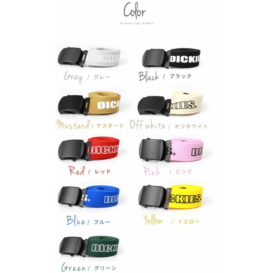 Dickies キャンバス ベルト ディッキーズ ロゴ DIベルト レディース