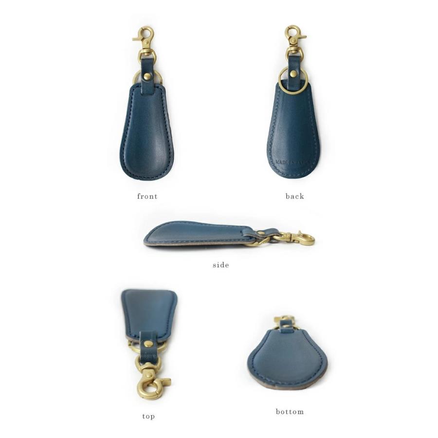 キーホルダー 本革 レディース メンズ 靴べら 携帯 キーリング