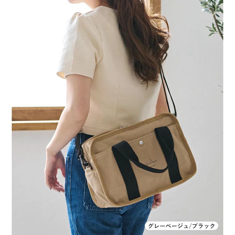 ショルダーバッグ キャンバス トートバッグ レディース 2way トート