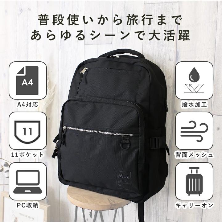 リュック anello アネロ バックパック 11ポケット レディース メンズ