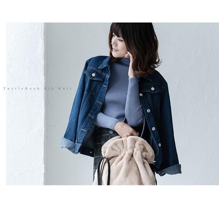トップス ハイネック レディース タートルネック ニット トップス 長袖 リブニット レーヨン シンプル タートルネック インナー 軽い オフィス カジュアル 秋冬 Oy 5 スタイルオングローバル 通販 Yahoo ショッピング