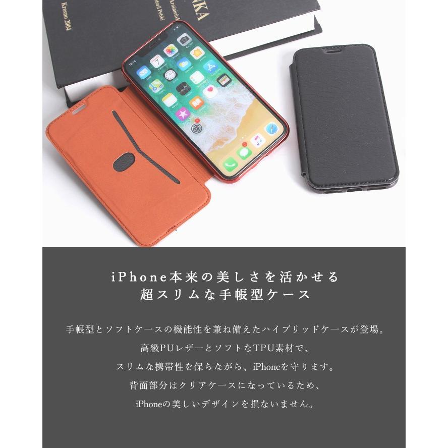 海外輸入 スマホケース 手帳型 Iphone 背面クリア 透明 Iphoneケース レザー Tpu 携帯ケース アイフォンケース おしゃれ マグネットなし カード入れ Iphone11 Aynaelda Com