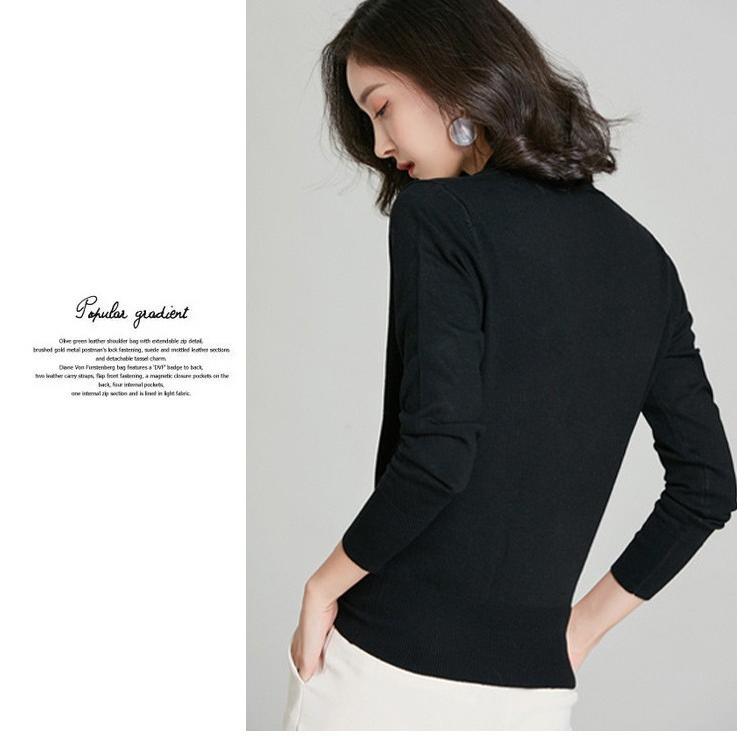 Vネック Tシャツ レディース ニット セーター 長袖 ニットトップス レーヨン リブ ニット フロントクロス インナー 重ね着 軽い 薄手 カジュアル オフィス 秋冬 Sr 3101 スタイルオングローバル 通販 Yahoo ショッピング