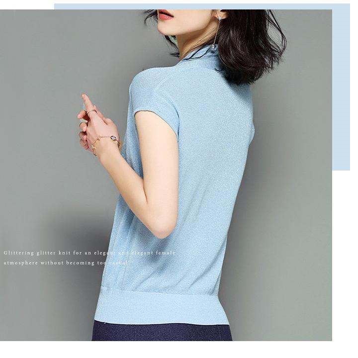 ニット トップス レディース Vネック Tシャツ ノースリーブ リブ インナー 重ね着 軽い 薄手 Vネックニット フロントクロス おしゃれ オフィス 春夏 送料無料 Z 1012 スタイルオングローバル 通販 Yahoo ショッピング