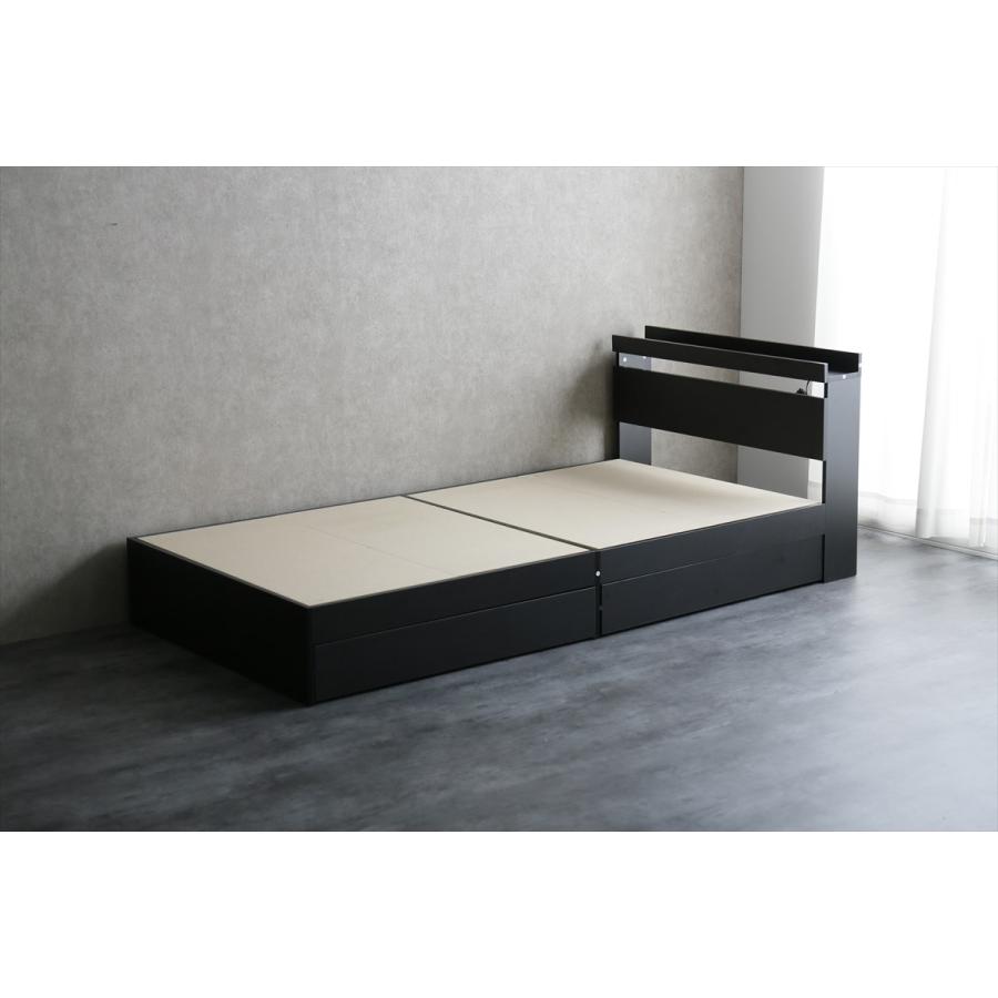 送料無料】【シングル】Pluto 収納付きベッド(マットレス付き) S