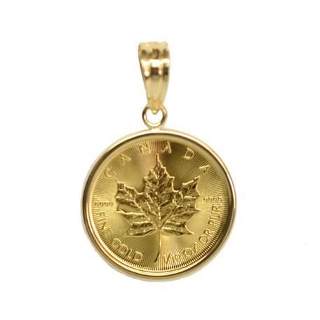 ゴールドアクセサリー ゴールドジュエリー ゴールドペンダント メイプルリーフ 24金 K24 誕生日プレゼント プレゼント ギフト 贈り物