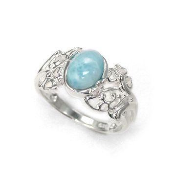 送料無料 シルバーアクセサリー 純銀 シルバー925 ラリマー リング 指輪 誕生日 プレゼント ギフト 贈り物 BOX付