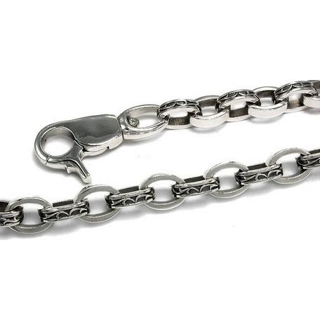 ローラーウォレットチェーン アラベスク シルバー925 11リンク