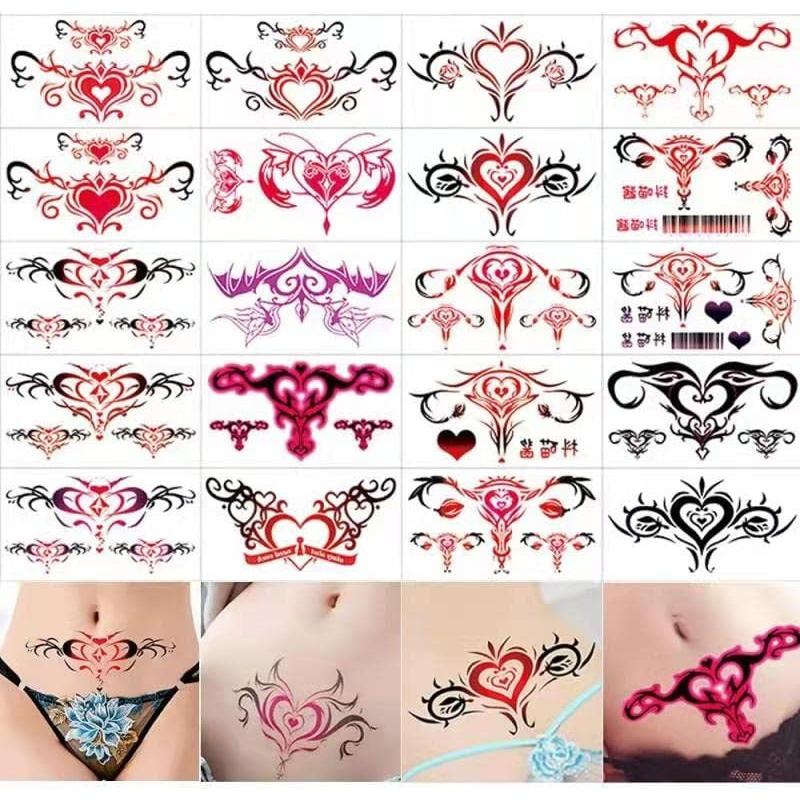 定価の ｏｆｆ 簡単貼る ボディーシール 可愛い タトゥーシール 防水 3d 花