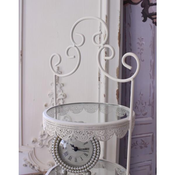 ディスプレイスタンド 3段トレイ ガラス ディスプレイ ラック 3段