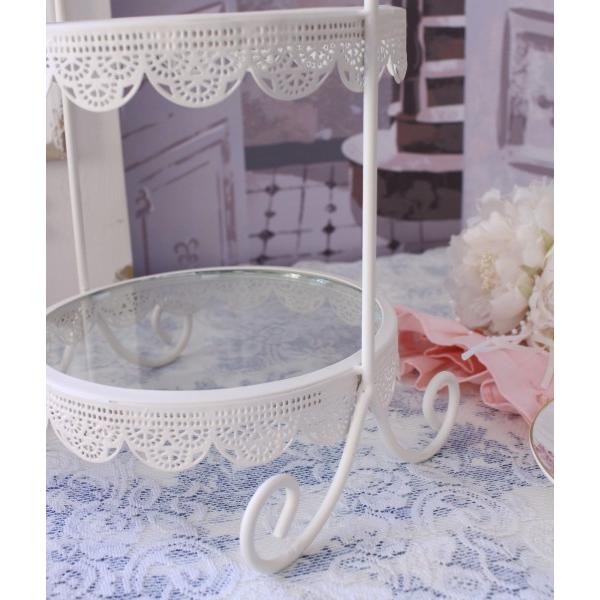 ディスプレイスタンド 3段トレイ ガラス ディスプレイ ラック 3段