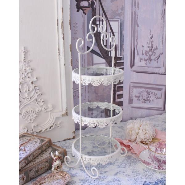 K2598【インテリア】3段 ディスプレイラック 飾り台 ケーキ台 K2598【インテリア】3段 ディスプレイラック 飾り台 ケーキ台