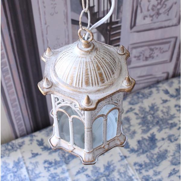 お値下げ‼︎ イタリア製アンティーク・ポーセリンランプ 照明 ペンダントライト 後藤照明 鉄鉢硝子セード LED対応 大正