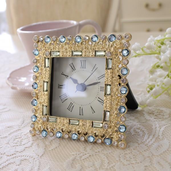 クリスタル時計 置き時計 インテリア アンティークHOYA ECS202C2025年