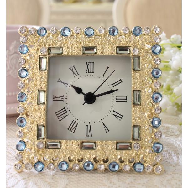 置き時計 エレガント 時計 ギフト テーブルクロック 置時計 クリスタル