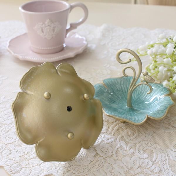 SALE30%OFF) アクセサリートレー リングホルダー ミニトレー フラワー