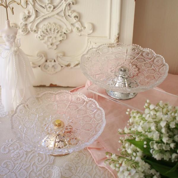 インテリア小物 ロココ花柄レースのアクセサリートレイと ロココな
