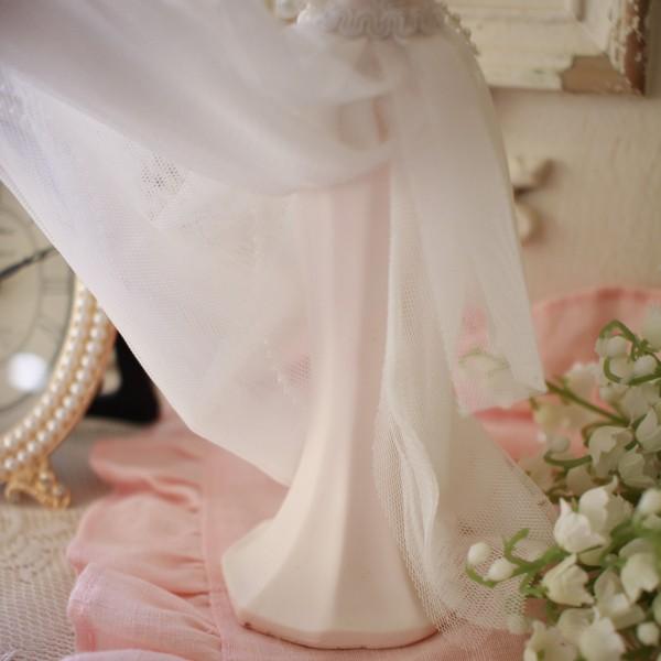 アクセサリースタンド ホワイト ドレス トルソー 可愛い ジュエリー