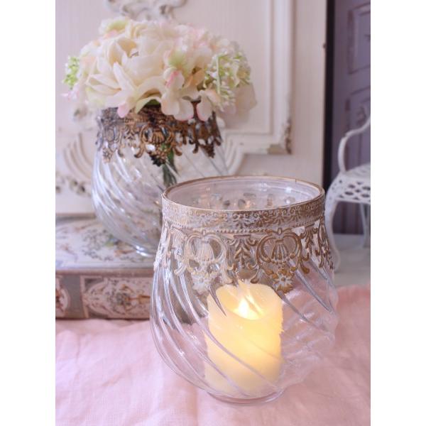 アンティーク　フラワーベース　キャンドルホルダー 楽天市場】フラワーベース 花瓶 LED キャンドルホルダー ガラス