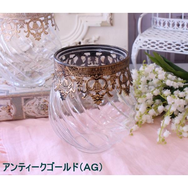 フラワーベース 花瓶 LED キャンドルホルダー ガラスベース ホワイト