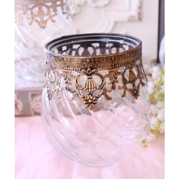 フラワーベース 花瓶 LED キャンドルホルダー ガラスベース