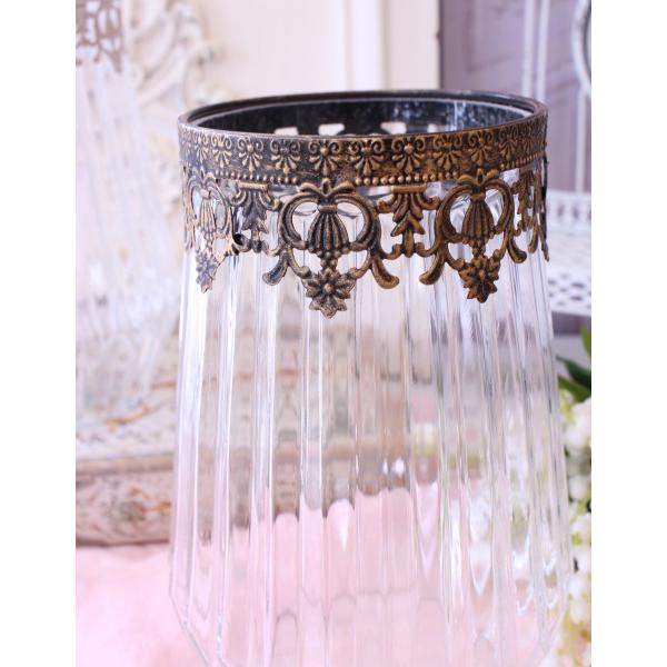 フラワーベース 花瓶 キャンドルホルダー ガラスベース 可愛い