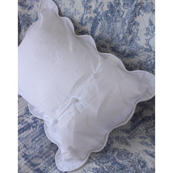 ホワイトキルト ピローカバー 43×63 枕カバー コットン 綿 ピロー