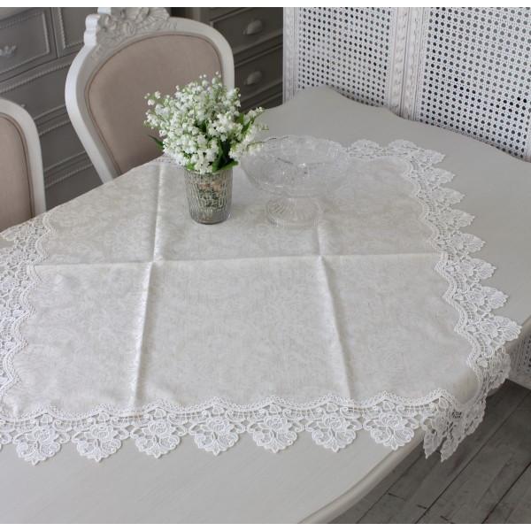 テーブルクロス はっ水 トップクロス 撥水 90×90cm ジャガード