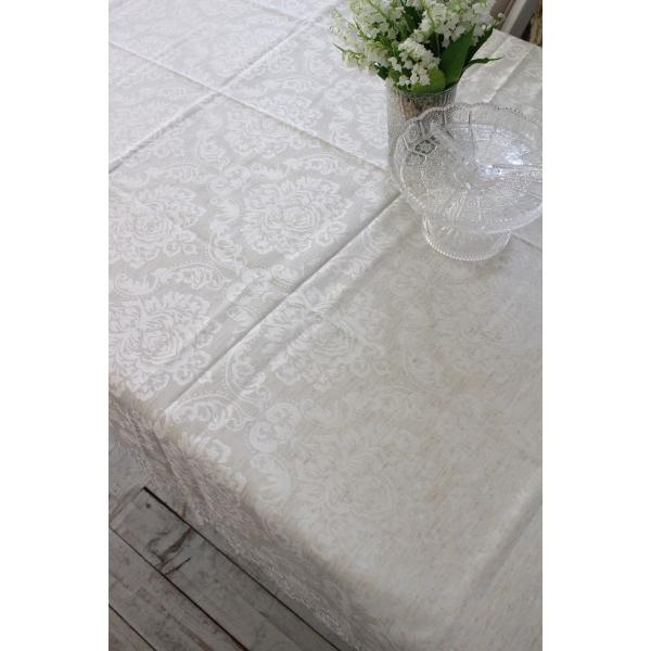 SALE30%OFF) テーブルクロス 6人掛けテーブル 撥水 レース 135