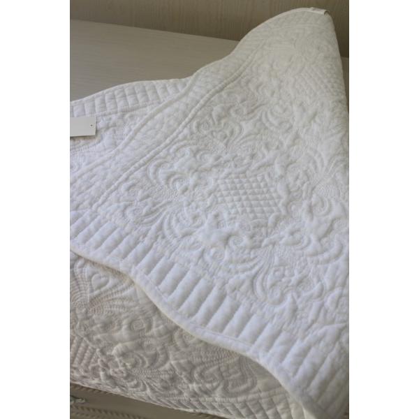 ホワイトキルト ラグマット 50×120 ホワイト ソファーカバー 座