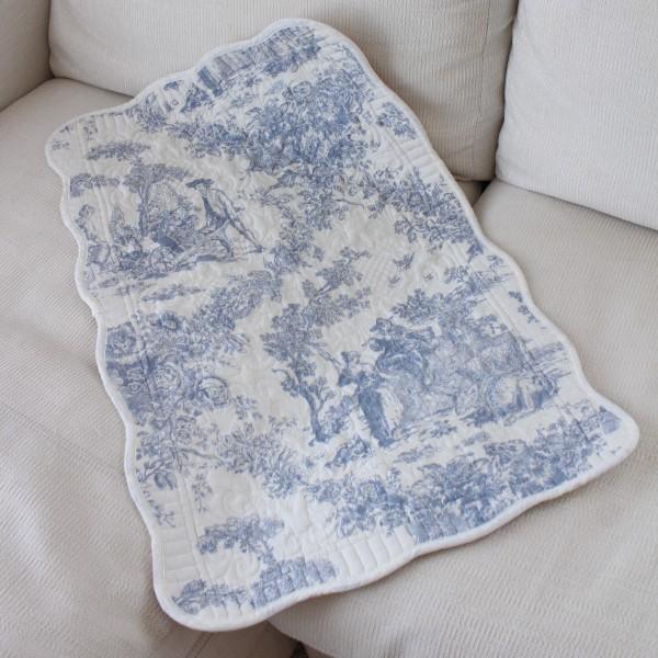 キルトマット キルティングマット 50×80 トワルドジュイ ブルー