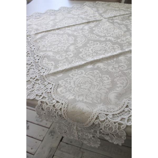 テーブルクロス はっ水 トップクロス 撥水 110×110cm ジャガード