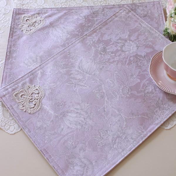 SALE30%OFF) ランチョンマット はっ水 花柄 撥水加工 ピンク