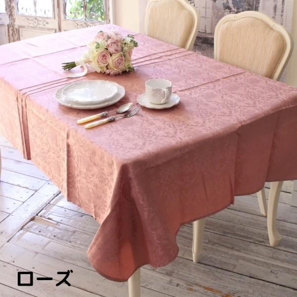 アイリッシュリネンダマスク　テーブルクロス　菊　ピンク　新品未使用 4977932260801_1.jpg?v=