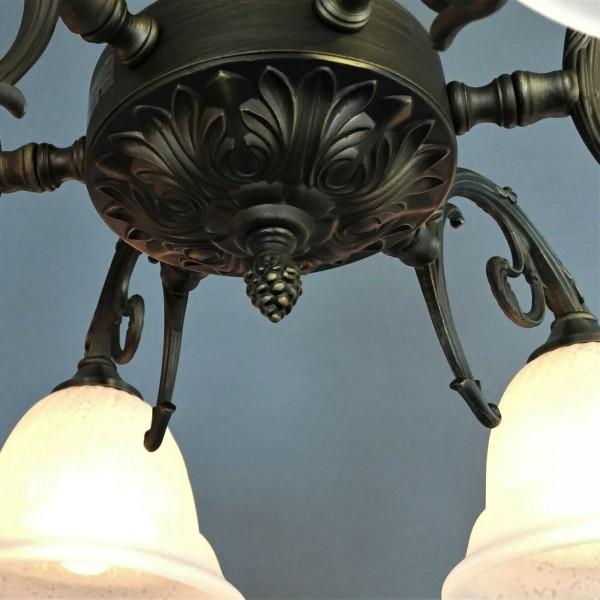 ガラスシェード シーリングランプ 6灯 日本製 シーリングライト